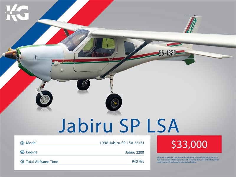 1998 Jabiru LSA 55-3J Aircraft