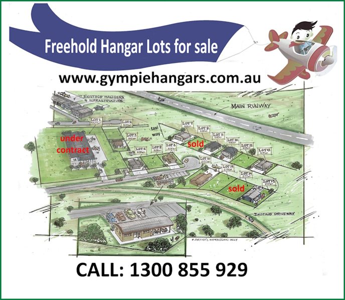 Hangars - Gympie - Freehold Hangar Lots for Sale