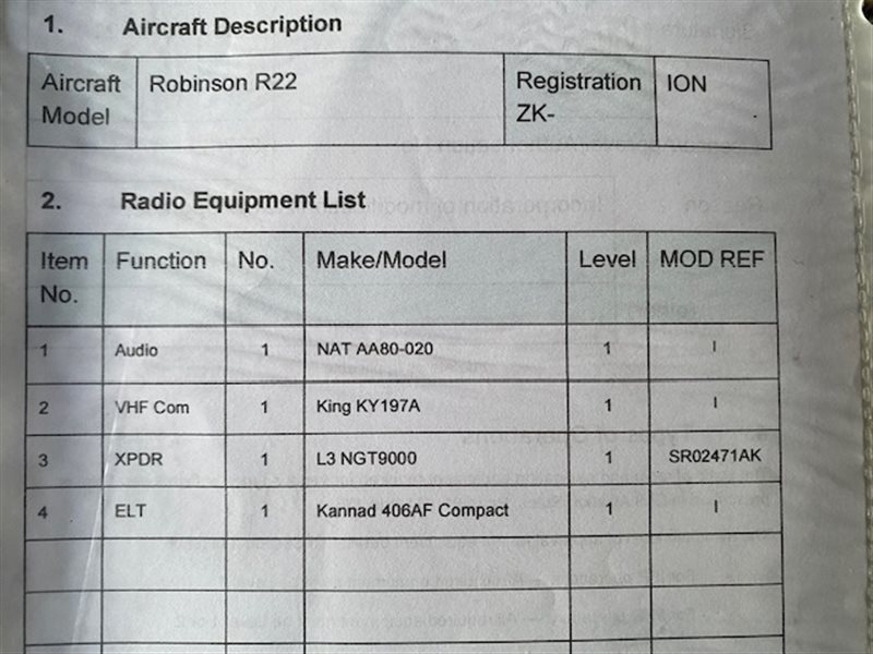 2007 Robinson R22 Beta II Aircraft