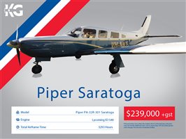 1982 Piper Saratoga 32 Aircraft