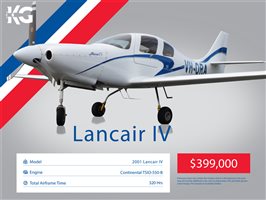 2001 Lancair IV Aircraft