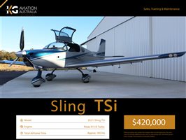 2021 Sling TSI Aircraft | Aircraft Listing | Plane Sales Australia