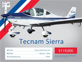 2007 Tecnam P2002 Sierra Aircraft